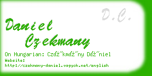 daniel czekmany business card